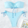 Celine Bikini fronce femme